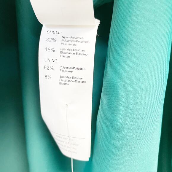 Cupshe Women's Ruched Cross Back One Piece Swimsuit Green Size Large - Picture 7 of 7